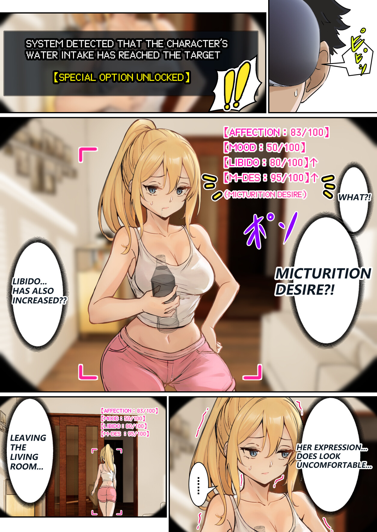 Hentai Manga Comic-My AR glasses can see various stats about my foster sister?!-Read-13